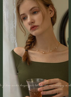 AIR-HORI层叠戴锁骨链高级感