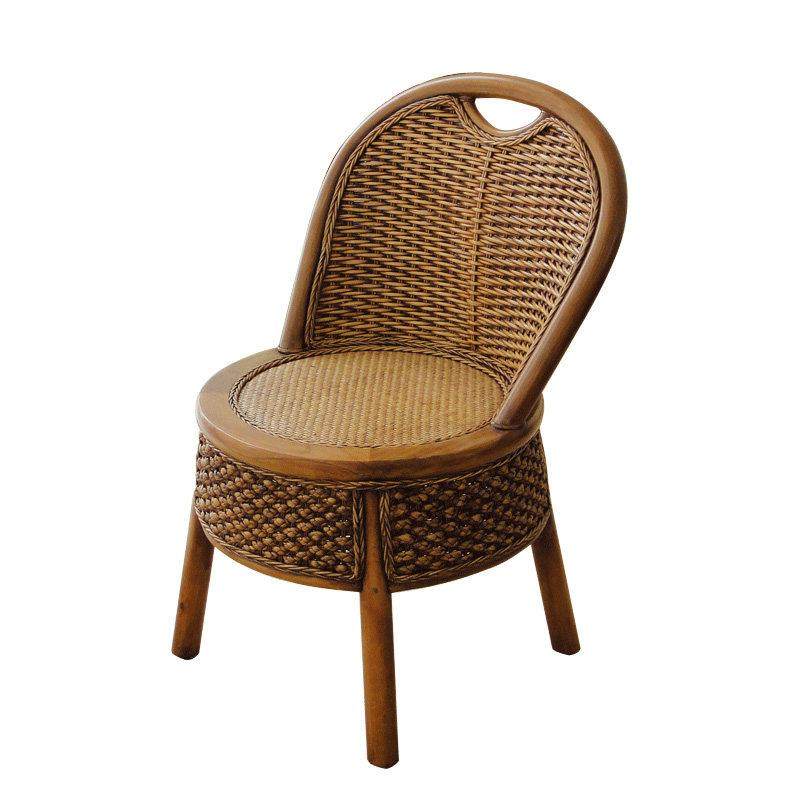 天然藤编靠背椅藤椅餐椅单人圆凳子家用小椅子休闲用阳台椅子实木,淘宝优惠券,粉丝福利购,淘宝优惠卷