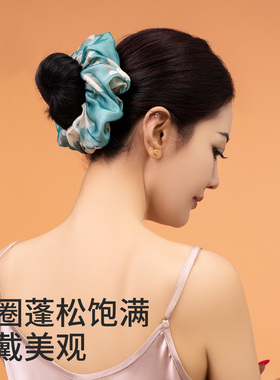 真丝大肠发圈头绳森系仙美头花