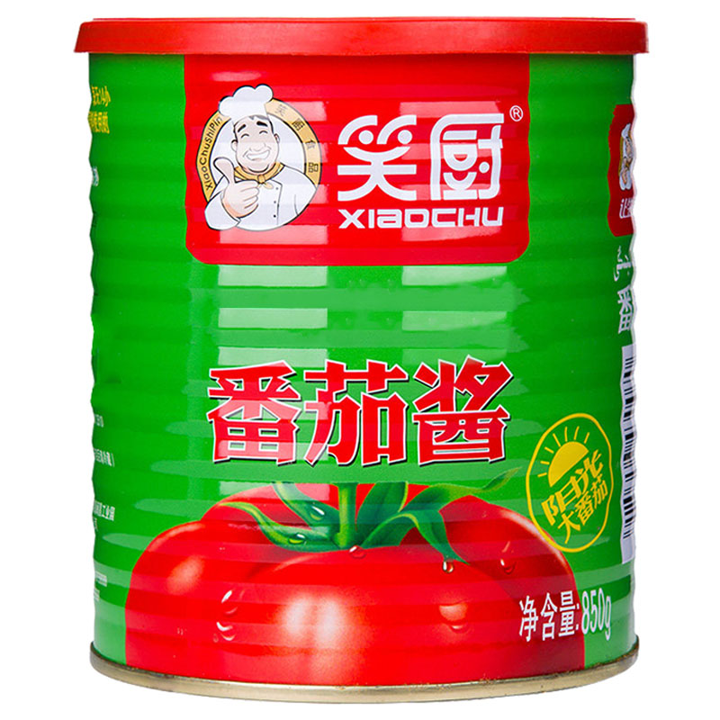 新疆番茄酱850gX2大罐装无添加糖盐炖汤家用商用笑厨非番茄酱沙司 - 图0