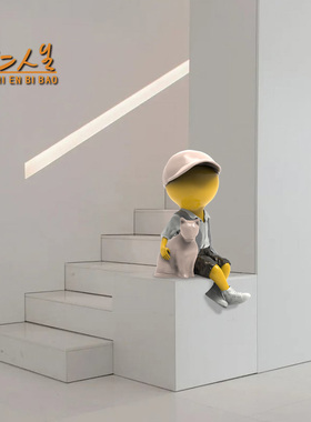 喵星人原创摆件动漫人物书房玄关