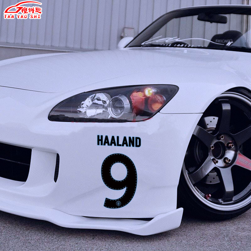 曼城202223赛季主场球衣德布劳内福登号码牌贴纸定制车身手机贴纸 - 图0