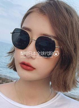 日本代购ZGP新款ins风墨镜女圆脸街拍网红防紫外线太阳镜遮阳防晒