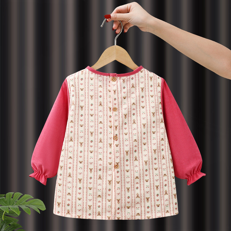 儿童宝宝罩衣女童吃饭围兜秋冬季外穿洋气防水防脏女孩婴儿反穿衣,淘宝优惠券,粉丝福利购,淘宝优惠卷