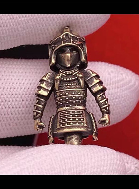 黄铜藏式黑武士文玩三通耶蒂金刚星月猴头百香籽文玩配饰配件