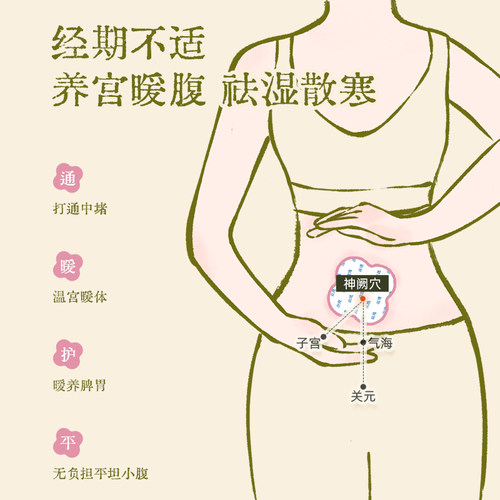 真不二大马士革玫瑰灸贴艾灸贴暖宫姨妈神器发热贴保暖贴肚脐贴-图0