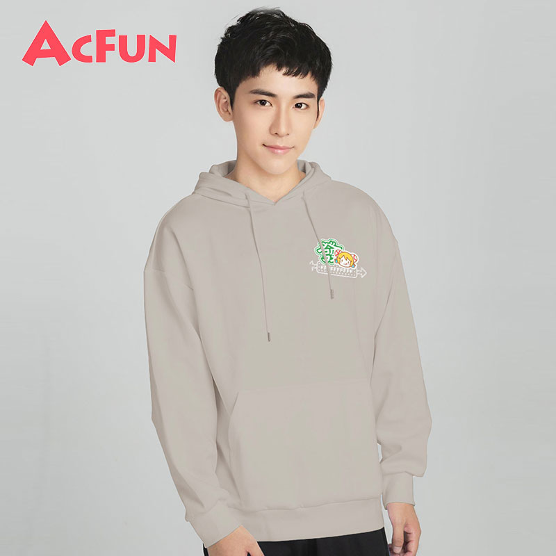 现货AcFun发财系列连帽卫衣男女同款OVERSIZE风格 - 图3