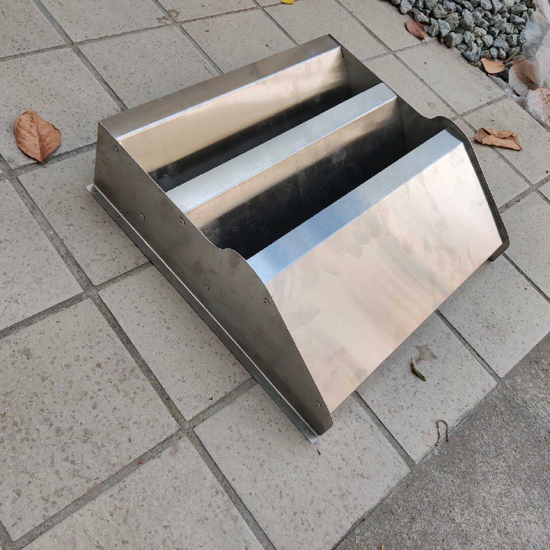 鼎魅空调外机挡风板导风罩导流板改热风方向神器不锈钢百叶格栅导