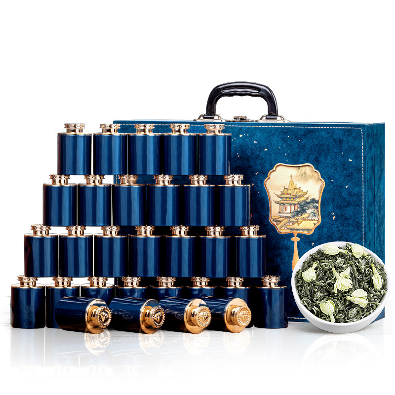 飘香韵 茶叶礼盒装 特级飘雪茉莉花茶浓香型过新年货送礼品送长辈,淘宝优惠券,粉丝福利购,淘宝优惠卷