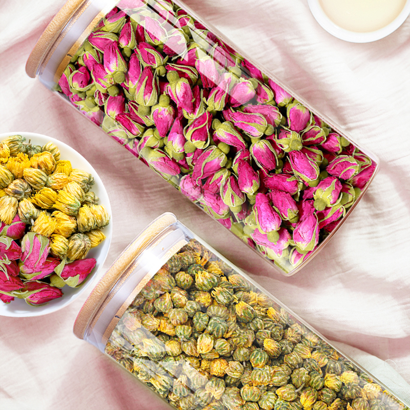 【花茶组合】玫瑰花茶125g+胎菊菊花茶100g 泡水喝的养颜新花草茶,淘宝优惠券,粉丝福利购,淘宝优惠卷