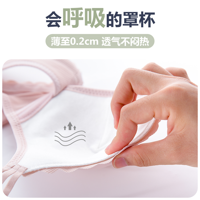 哺乳内衣怀孕期舒适聚拢无痕胸罩防下垂产后喂奶孕妇薄款文胸透气 - 图0