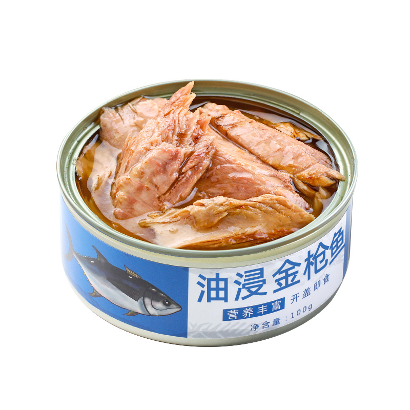 金枪鱼罐头即食油浸吞拿鱼轻食鱼肉熟食海鲜（水浸金枪鱼低脂） - 图3