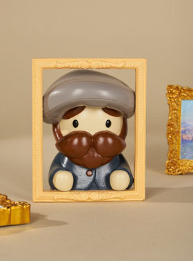 梵高莫奈画框文创树脂摆件