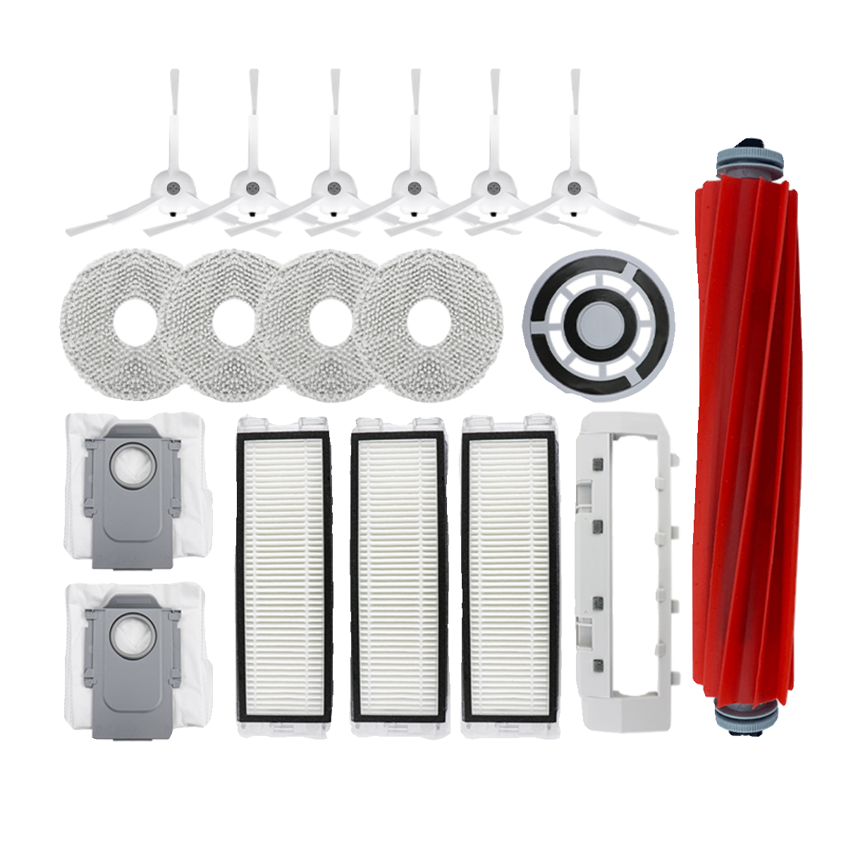 适配石头扫地机器人配件P10/P10pro集尘袋抹布支架拖布滚刷滤网芯
