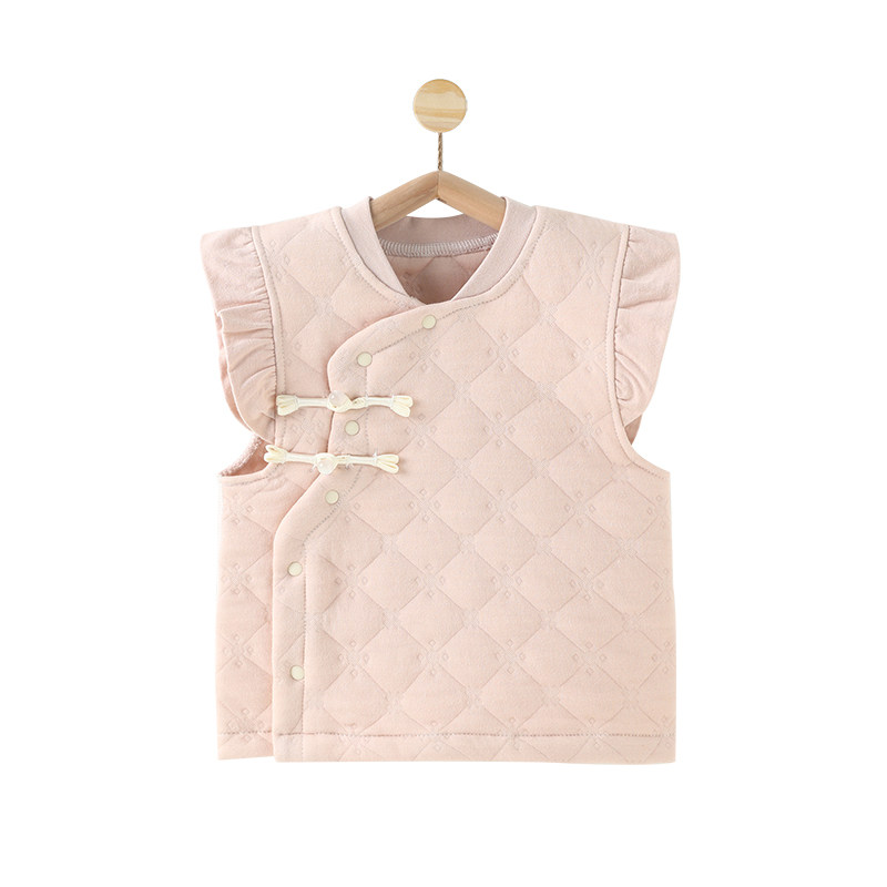 中国风婴儿马甲夹棉秋冬季外穿儿童小马夹坎肩新生儿背心盘扣上衣,淘宝优惠券,粉丝福利购,淘宝优惠卷