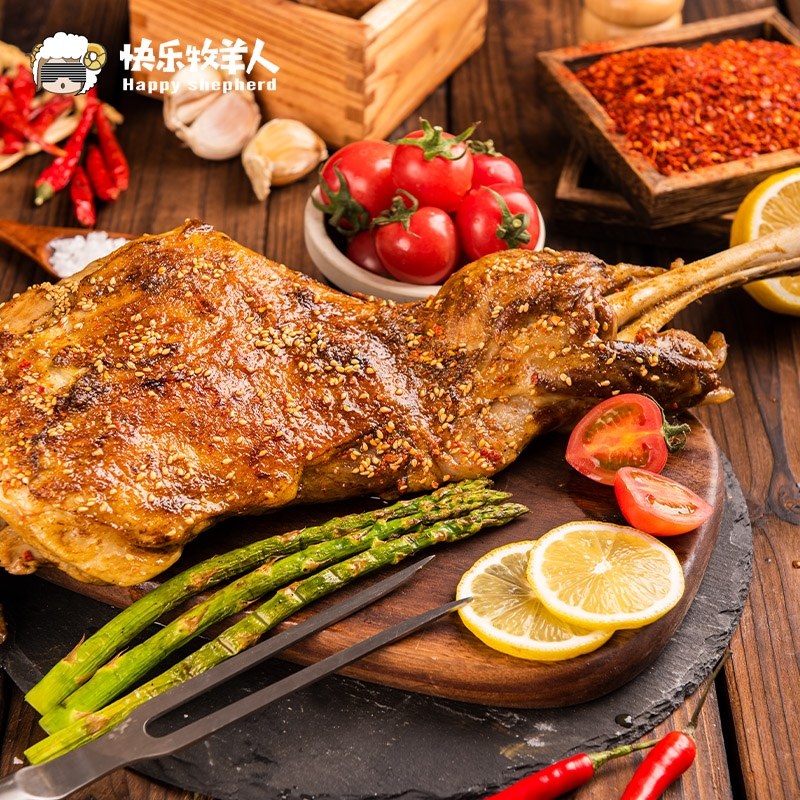 内蒙草原特产炭烤烤羊腿羊排新鲜即食羊肉熟食新春年货烧烤半成品 - 图3