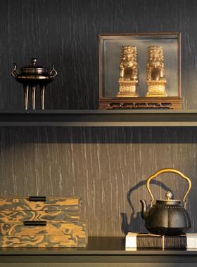 新中式茶室氛围布置摆件高端书房博古架样板间高级感轻奢禅意装饰