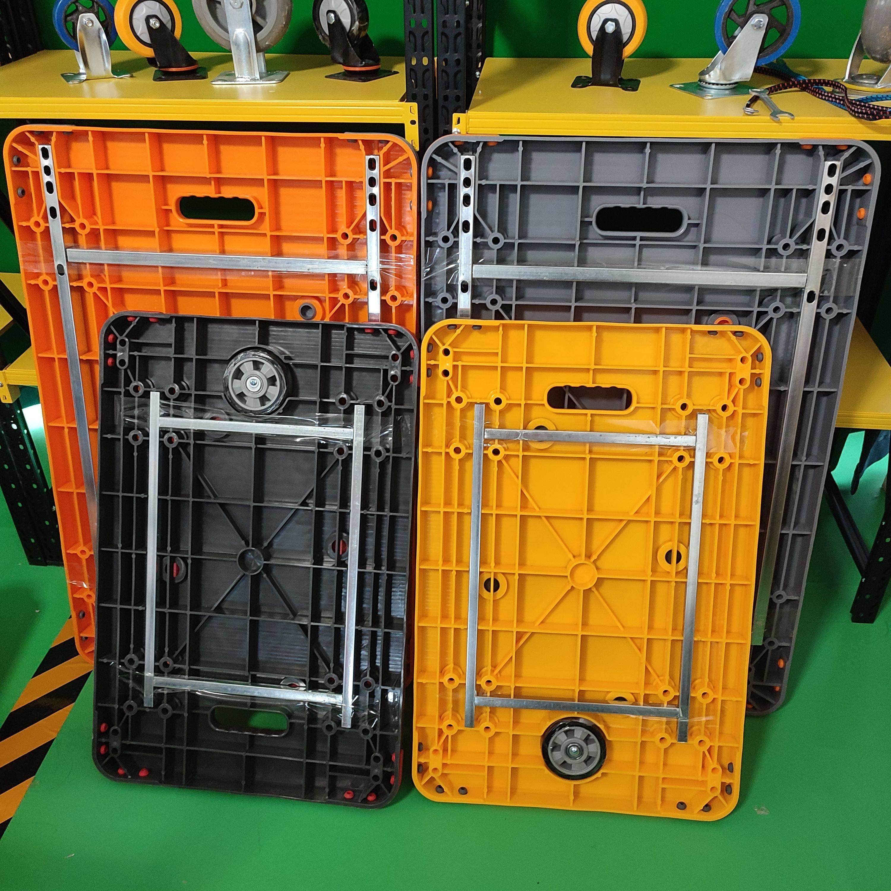 塑料平板车拉货车手推平板车折叠快递车加厚静音板车手推车面板,淘宝优惠券,粉丝福利购,淘宝优惠卷