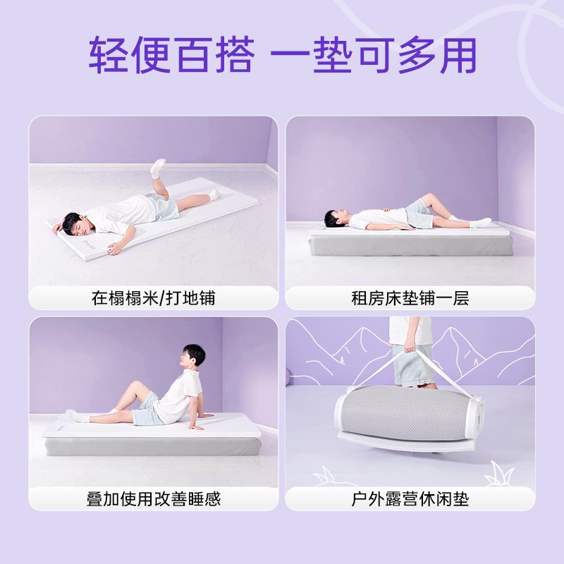 【宿舍床垫】巢物学生宿舍租房榻榻米记忆棉睡垫地铺海绵薄垫qrua - 图0