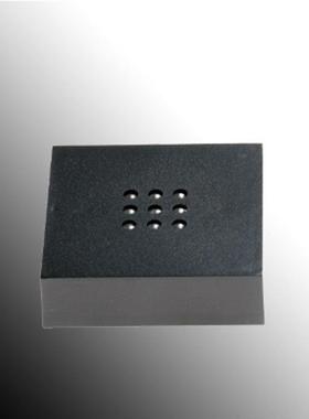 七彩塑料正方形水晶桌面摆件 卧室摆放发光灯座 现代简约朋友送礼