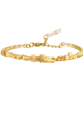 MASW麻秀高级感软萌卡通猫咪手镯