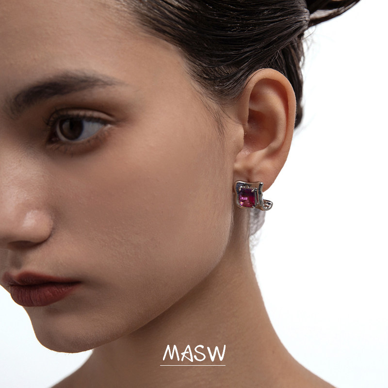 masw麻秀原创设计欧美简约轻奢耳钉 麻秀耳钉
