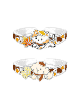 MASW麻秀秋冬氛围感情侣戒指礼物