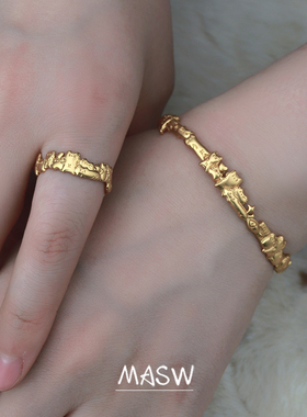 MASW麻秀高级感开口猫咪戒指礼物