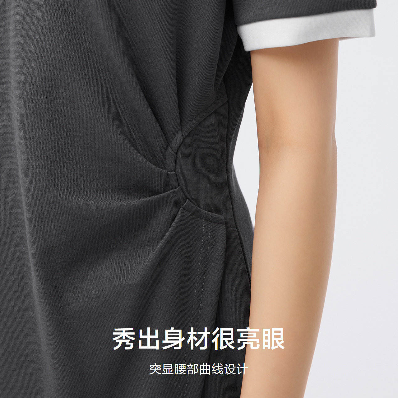 [商场同款]森马连衣裙修身收腰短裙 森马盛旷连衣裙