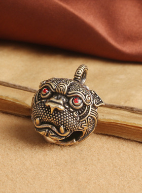 手工纯黄铜貔貅铃铛汽车钥匙扣