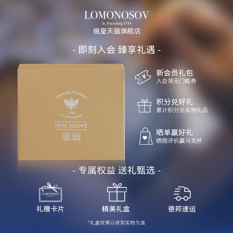 俄皇LOMONOSOV餐具套装IPM HOME系列单人5件套家用碗盘碗勺碟套装-图3