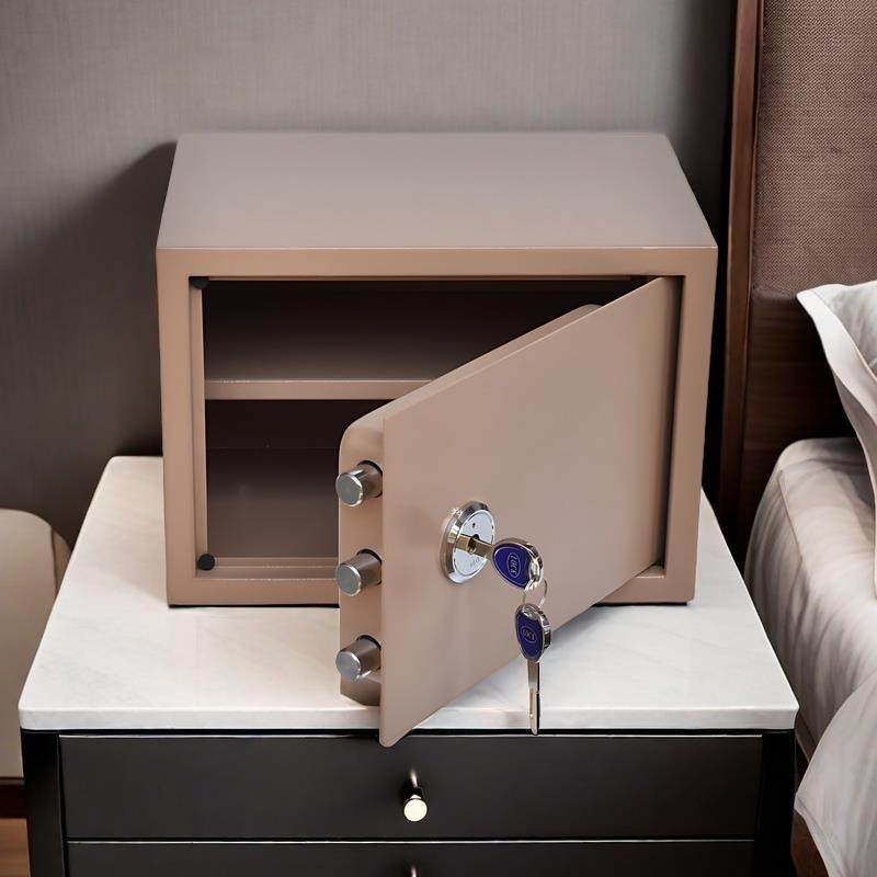 Household small invisible anti-theft elderly key safe mechanical lock office safe old-fashioned safe deposit box clip