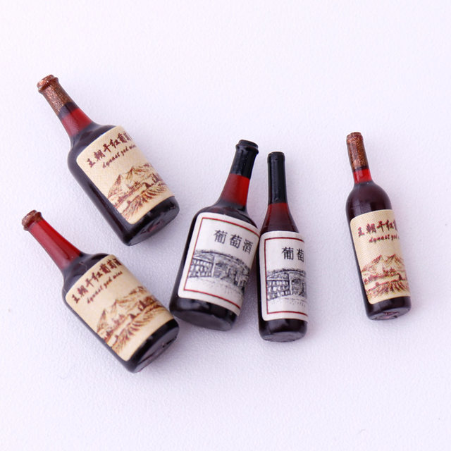 Wine bottle model sand tray design material ornaments