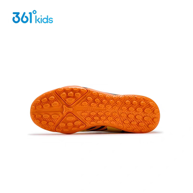 Shopping mall genuine 361 degree children's clothing and shoes 2025 autumn and winter new men's and large children's antibacterial sports leather football shoes