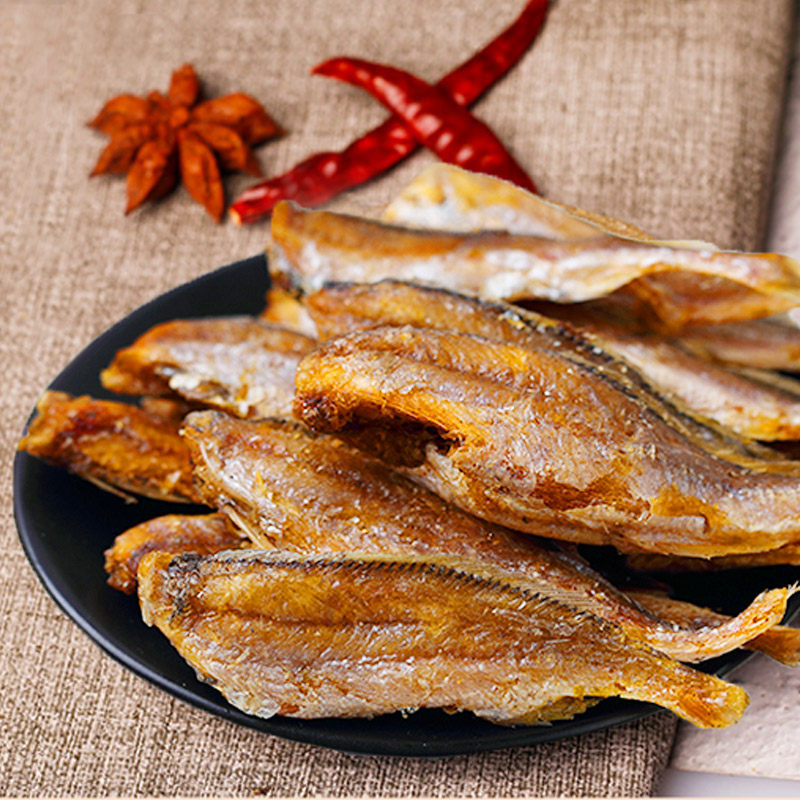 网红香酥小黄鱼特产酥脆黄花鱼干货 悠趣旗舤店即食鱼零食