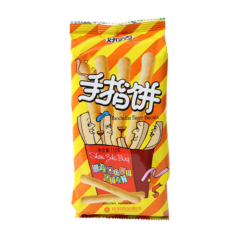 达利园好吃点手指饼卡通熊字饼干115g袋装儿童休闲分享小零食批发,淘宝优惠券,粉丝福利购,淘宝优惠卷