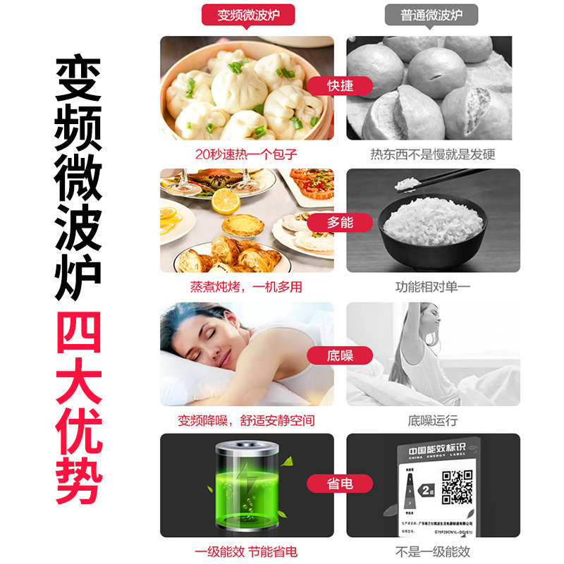 格兰仕变频一体家用小型微蒸烤烤箱 格兰仕帅楷微波炉