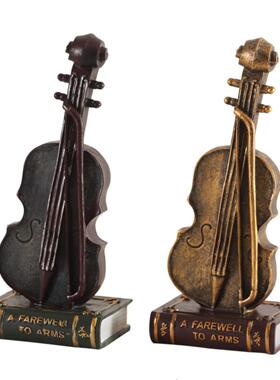 覆古电风扇摆件创意家居饰品客厅留声机模型拍照道具房间工艺装饰