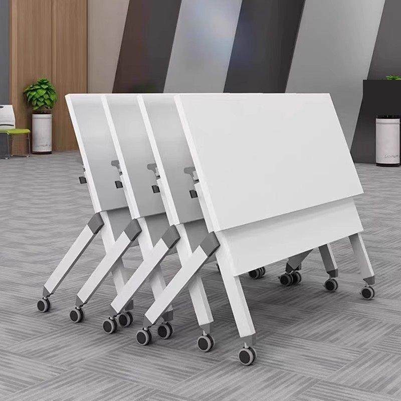 折叠培训桌椅组合可拼接翻板桌移动长条桌辅导班课桌带轮会议桌椅,淘宝优惠券,粉丝福利购,淘宝优惠卷