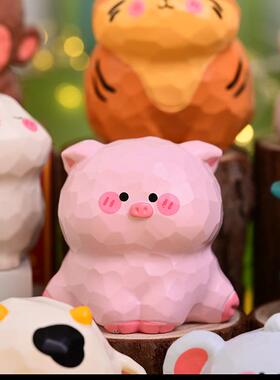 十二生肖车载摆件全套蛇年树脂可爱桌面手办办公室毕业礼物送女生