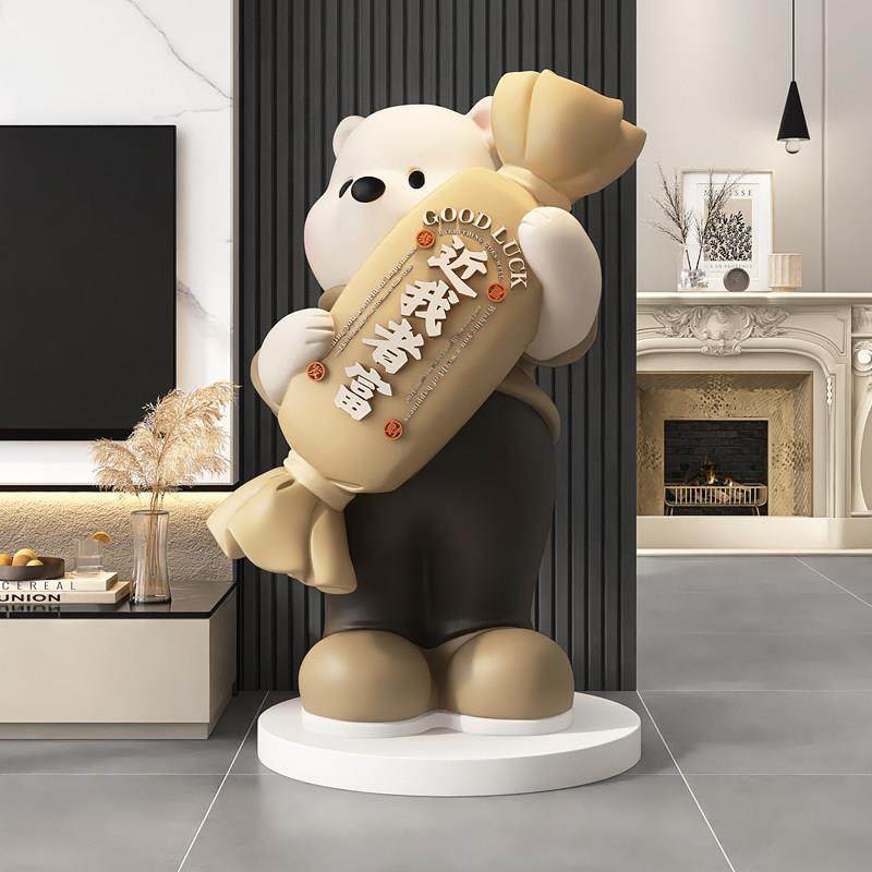 大型熊存钱罐只进不出落地摆件客厅电视柜旁沙发边几装饰品乔迁,淘宝优惠券,粉丝福利购,淘宝优惠卷