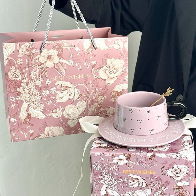 复古精致咖啡杯碟礼盒套装高级感结婚礼物送新娘杯子伴手礼女伴娘,淘宝优惠券,粉丝福利购,淘宝优惠卷
