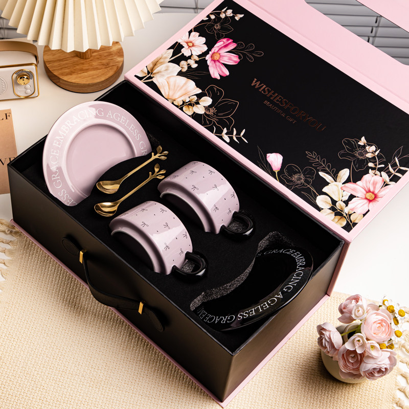 复古精致咖啡杯碟礼盒套装高级感结婚礼物送新娘杯子伴手礼女伴娘,淘宝优惠券,粉丝福利购,淘宝优惠卷