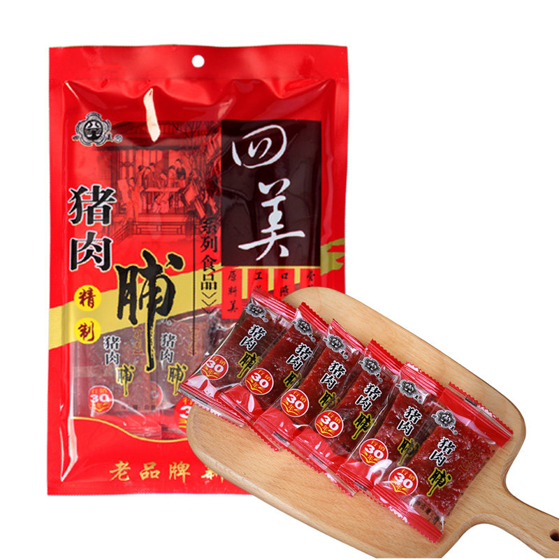 四美靖江150g单独小包装肉铺猪肉脯 懒熊食品猪肉类