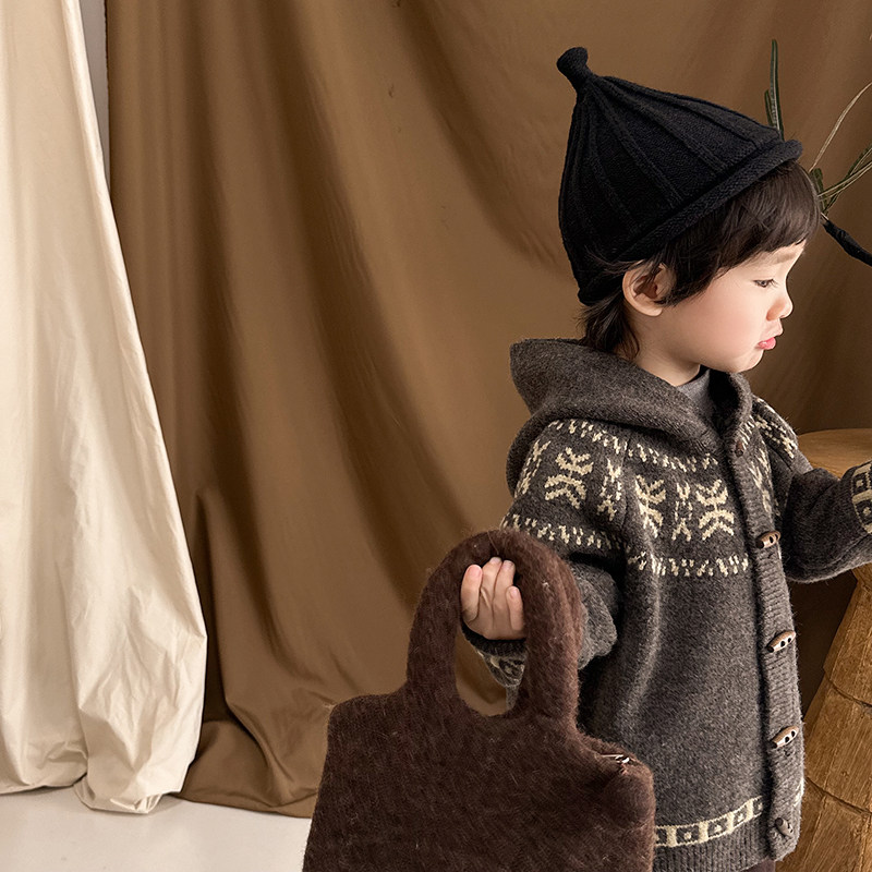 12月23【费尔岛牛角扣】繁花连帽款法式提花针织开衫毛衣,淘宝优惠券,粉丝福利购,淘宝优惠卷