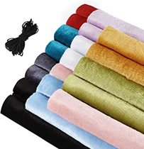 Sntieecr 20 Pieces 10 Colors Velvet Fabric Velvet Hair Srun