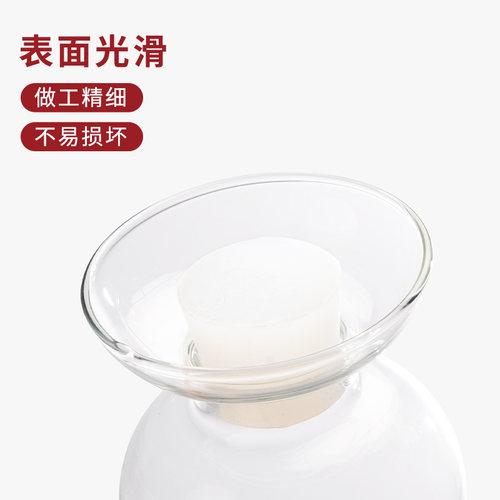 玻璃试管发泡硅胶塞透气带砂芯实验室实心锥形三角烧瓶三角瓶塞子 - 图1