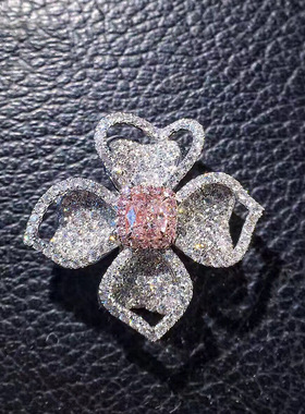 POLYSUTT爆款时尚豪华群镶钻戒指 欧美满钻订婚cooktail ring指环