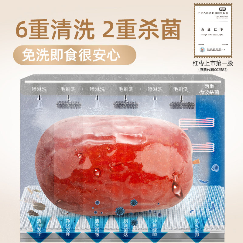 【好想你_每日红枣礼盒840g】新疆灰枣大枣小包装红枣干货