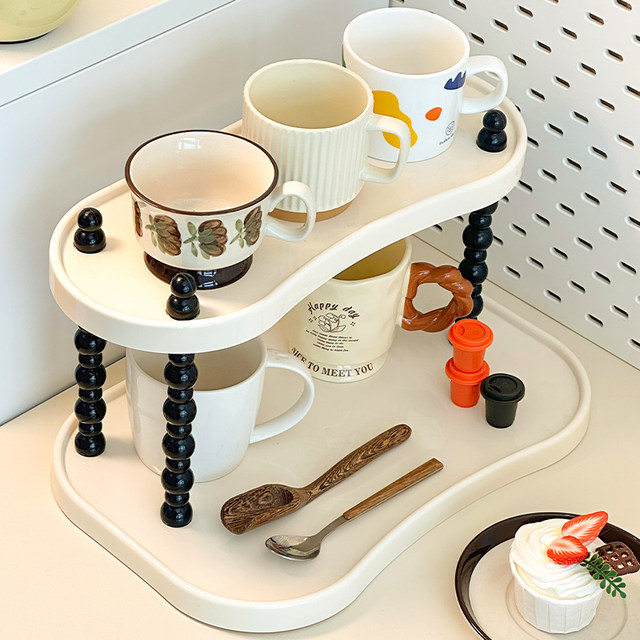 Cup storage rack with high-end feeling light luxury large capacity